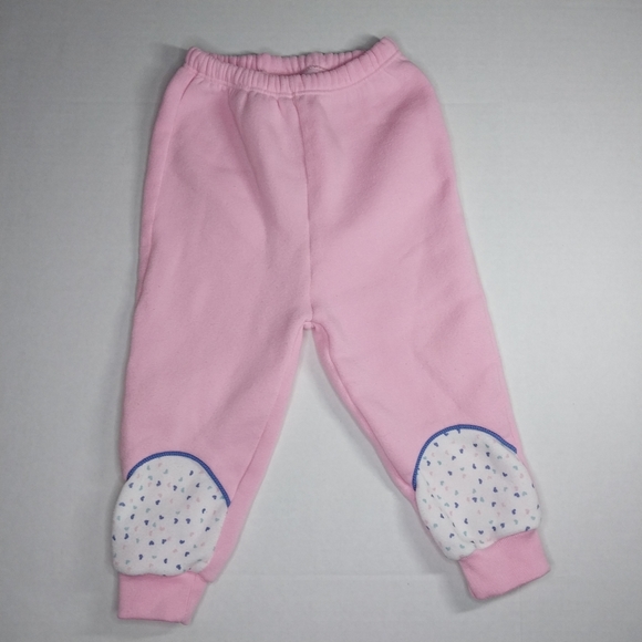 Vintage 80/90s Lovespun 24 Months Sweat Shirt Pant Outfit bunny rabbits Pink - Picture 7 of 10